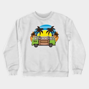 beach truck Crewneck Sweatshirt